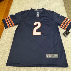 Nike Dark Blue Jersey with Orange and White Accents